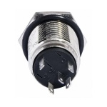 TYJ 16-261 Кнопка металева плоска з підсвічуванням, 1NO+1NC, червона 220V. - Зображення 2
