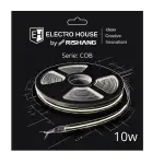 LED стрічка 10Вт 24В COB 320 діодів, 950 Лм, теплий білий 3000K, серія COB Electro House by Rishang