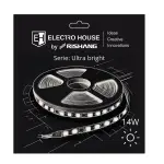 LED стрічка 14Вт 24В SMD2835 180 діодів, 1400 Лм, холодний білий 6500К, серія Ultra Bright Electro House by Rishang
