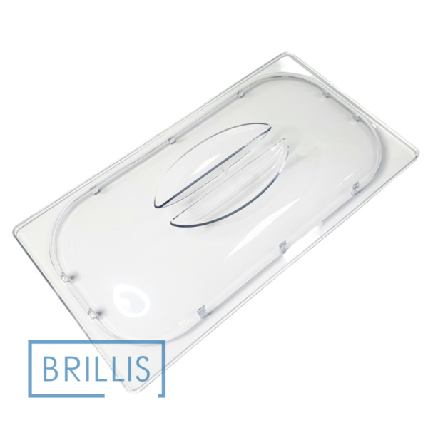 Кришка гастроємності BRILLIS із полікарбонату GN 1/3, прозора купольна