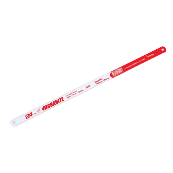 Полотно для металу GRANITE SuperFlex одностороннє Mn65 300х12.5х0.62 мм/24х1" 6 шт 14-01-224