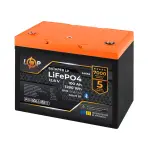 Акумулятор LP LiFePO4 12,8V - 100 Ah (1280Wh) (BMS 100A/50А) пластик Smart BT - Зображення 2