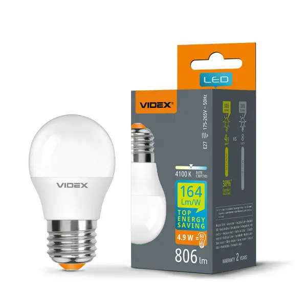 2f3821c8-d3f8-11ef-84d1-78e7d1920004.800x600.jpeg LED лампа VIDEX G45h 4.9W E27 4100K - Зображення 1