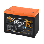 Акумулятор LP LiFePO4 12,8V - 64Ah (820Wh) (BMS 80A/64А) пластик Smart BT - Зображення 2