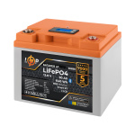 Акумулятор LP LiFePO4 12,8V - 50 Ah (640Wh) (BMS 80А/50A) пластик LCD Smart BT - Зображення 2