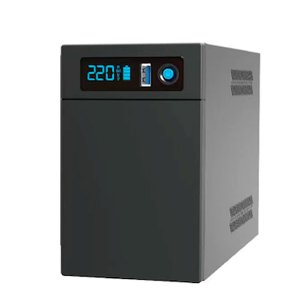 ДБЖ Ritar E-RTM-LI-1200 (720W), LCD, AVR, 3st, 2xSCHUKO socket, АКБ LiFePO4 х 25.6V154WH, metal Case (305*85*141) 5кг (372*278*440)