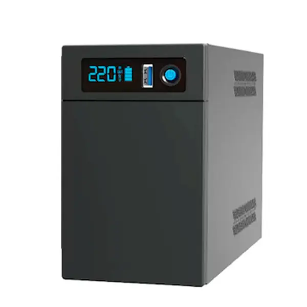 ДБЖ Ritar E-RTM-LI-1200 (720W), LCD, AVR, 3st, 2xSCHUKO socket, АКБ LiFePO4 х 25.6V154WH, metal Case (305*85*141) 5кг (372*278*440)