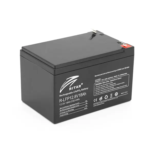 Аккумуляторная батарея Ritar LiFePO4 12,8V 8Ah BMS4A@4S  (150 x 65 x 95 (100) ) 1.0kg Q10