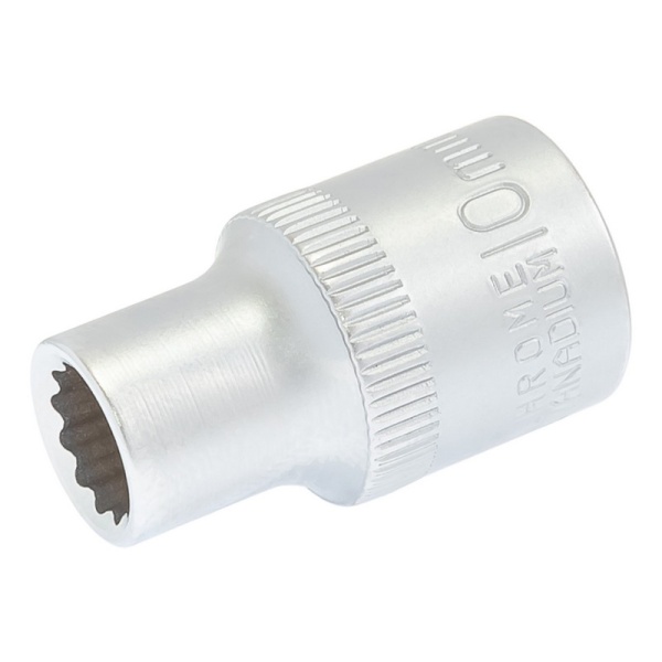 Головка торцева MASTERTOOL 12-гранна ½" 10 мм L 40 мм CrV 78-0610