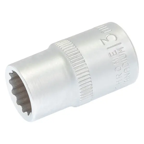 Головка торцева MASTERTOOL 12-гранна ½" 13 мм L 40 мм CrV 78-0613
