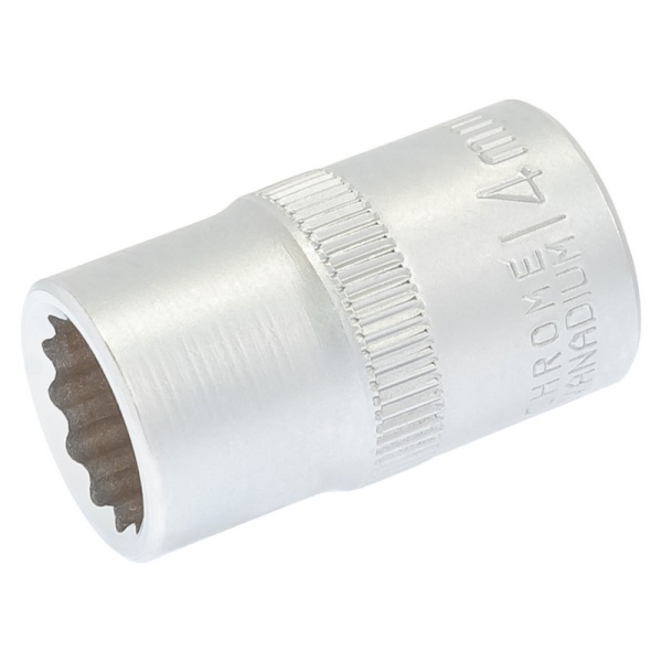 Головка торцева MASTERTOOL 12-гранна ½" 14 мм L 40 мм CrV 78-0614