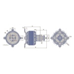 Мотор Dualsky GA6000.8 KV180 6800W для літаків - Зображення 6