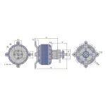 Мотор Dualsky GA6000.8 KV180 6800W для літаків - Зображення 6