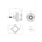 Мотор T-Motor AM600 KV555 1700W 6S - Зображення 5