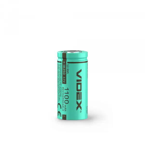 Акумулятор VIDEX Li-ion 18350 (без захисту) 1100mAh bulk/1шт