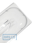 Кришка гастроємності BRILLIS із полікарбонату GN 1/3, прозора купольна - Зображення 2