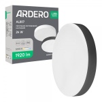 Світлодіодний накладний світильник Ardero AL807 24Вт 5000K чорний