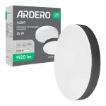 Світлодіодний накладний світильник Ardero AL807 24Вт 5000K чорний