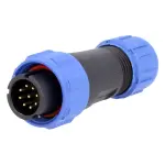 50 шт - Конектори WEIPU SP1310/P9 9pin тато IP68