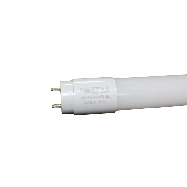 Лампа світлодіодна трубчаcта LED L-1200-5000K-G13-18w-220V-1620L GLASS SILVER TNSy