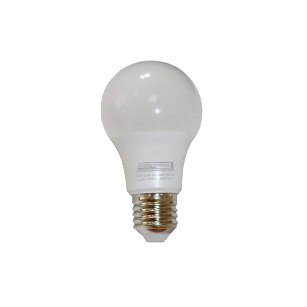Лампа світлодіодна LED Bulb-A60-12W-E27-220V-4000K-1100L SILVER TNSy