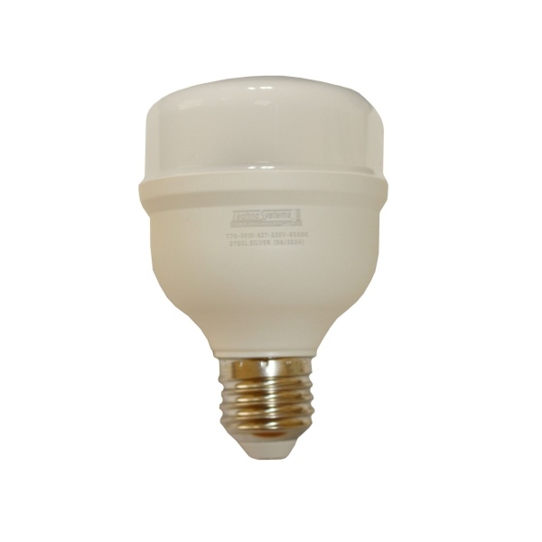 Лампа світлодіодна LED Bulb-T80-30W-E27-220V-6500K-2700L SILVER TNSy