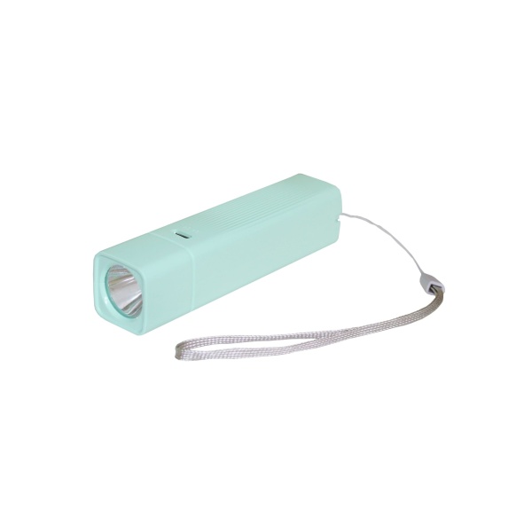 Ліхтар акумуляторний ручний LED FL2 1W 6500K 3/4H 100L bat: 3,7V 1,2A Green TNSy