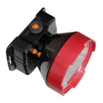 Налобний ліхтар LED HL6 5W 6500K 3/10H 100/300L bat: 3,7V 2A IP53 Red/Black TNSy - Зображення 4