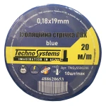 Стрічка ізоляційна ПВХнг 0,18х19мм синя 20м TNSy - Зображення 2