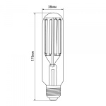 LED лампа VIDEX Filament T38F 24W E27 5000K - Зображення 3