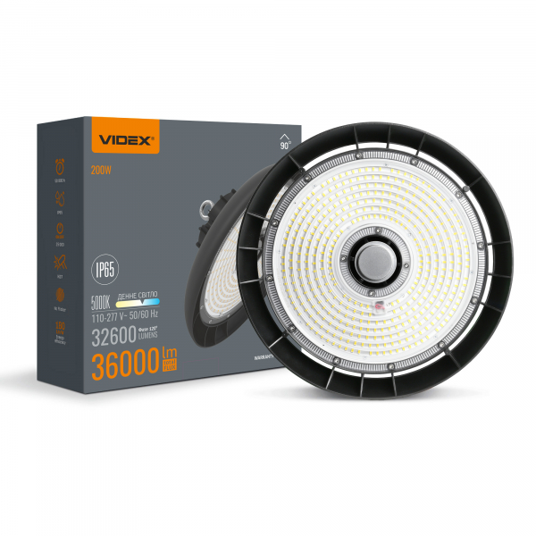 223cc65b-f2c6-11ef-84d2-78e7d1920004.800x600.jpeg LED світильник висотний ХайБей VIDEX 200W 5000K 36000Lm Чорний - Зображення 1
