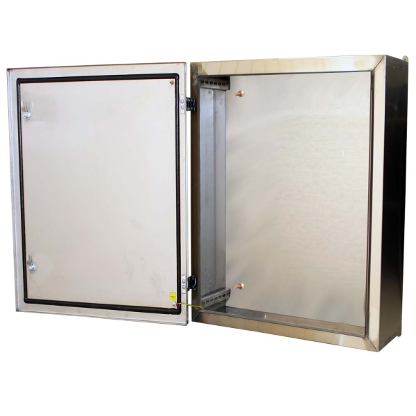 Бокс монтажний навісний  BW t=1,5 AISI 304 (харчова) - (600х500х300) IP66 У1 без панелі, метал. замок