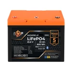 Акумулятор LP LiFePO4 25,6V - 32 Ah (820Wh) (BMS 40A/32А) пластик Smart BT - Зображення 3