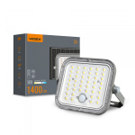LED прожектор автономний VIDEX VL-FSO4-205-S 1400Lm 5000K