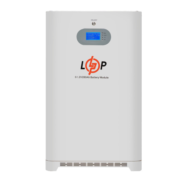 Акумулятор LP LiFePO4 51,2V - 280 Ah (14336 Wh) (Smart BMS 200A) с LCD AB RS485/CAN