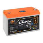 Акумулятор LP LiFePO4 12,8V - 100 Ah (1280Wh) (BMS 100A/50А) пластик LCD Smart BT - Зображення 3