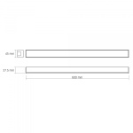 LED світильник лінійний VIDEX BN03 30W 0.6М 5000K 220V Black - Зображення 7