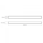 LED світильник лінійний VIDEX BN03 30W 0.6М 5000K 220V Black - Зображення 7