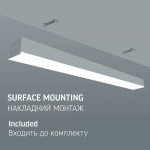 LED світильник лінійний VIDEX BN03 50W 1.2М 5000K 220V Black - Зображення 5