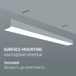 LED світильник лінійний VIDEX BN03 50W 1.2М 5000K 220V Black - Зображення 5