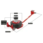 Домкрат пневматичний - REDATS 3T LS-230 - Зображення 2
