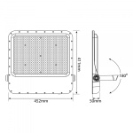 LED прожектор VIDEX PREMIUM F2 400W 5000K 220V - Зображення 7