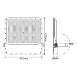 LED прожектор VIDEX PREMIUM F2 400W 5000K 220V - Зображення 7