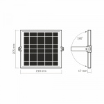 LED прожектор автономний VIDEX VL-FSO4-205-S 1400Lm 5000K - Зображення 9
