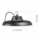 LED світильник висотний ХайБей VIDEX 200W 5000K 36000Lm Чорний - Зображення 6