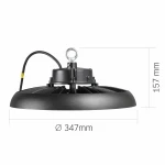 LED світильник висотний ХайБей VIDEX 200W 5000K 36000Lm Чорний - Зображення 6