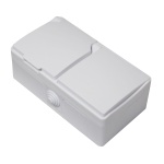 Розетка зовн. устан. 1-а з/к + вимикач зовн. устан. 1-кл. біла IP54 TNSy SURFACE TNSy - Зображення 3