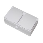 Розетка зовн. устан. 2-а з/к біла IP54 TNSy SURFACE TNSy - Зображення 3