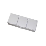 Розетка зовн. устан. 3-а з/к біла IP54 TNSy SURFACE TNSy - Зображення 2