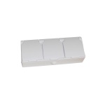 Розетка зовн. устан. 3-а з/к біла IP54 TNSy SURFACE TNSy - Зображення 4
